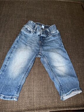 Old Navy Light Blue Elastic Waist Denim Jeans for Kids